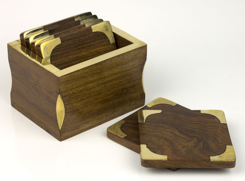 Coasters (6) - Naval-style with Storage Box